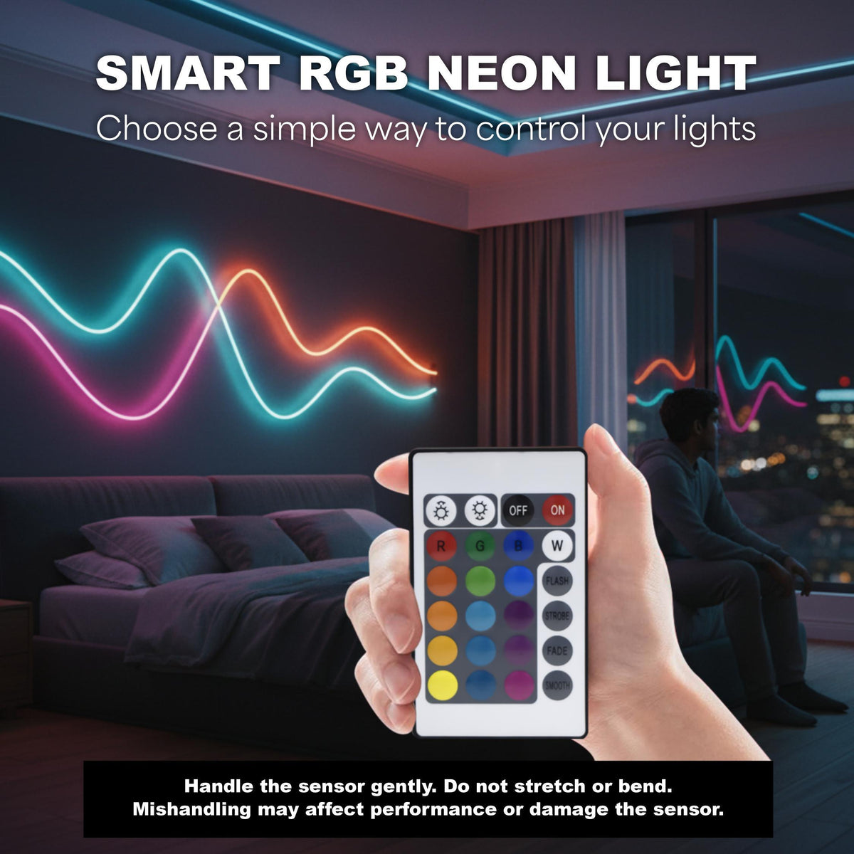 EMG RGB Neon LED Strip Lights – 16 Million Colors, App & Remote Control, Music Sync