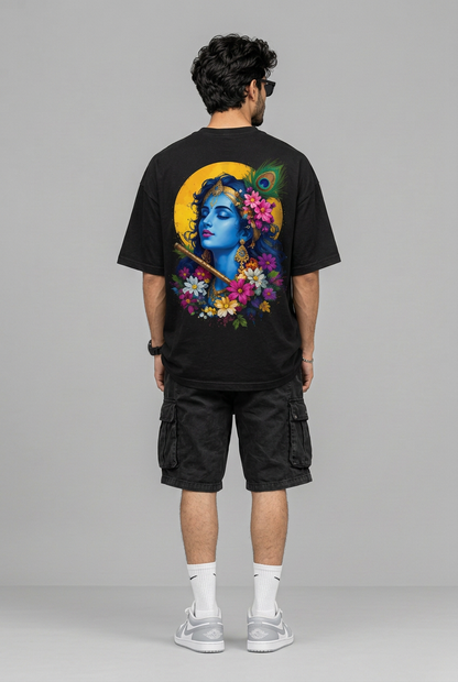 Black Krishna T-shirt back view