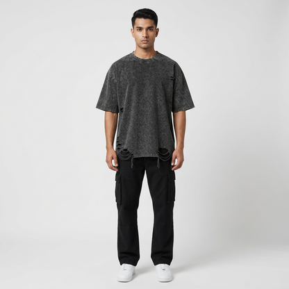 Front-facing studio mockup using your uploaded T-shirt reference