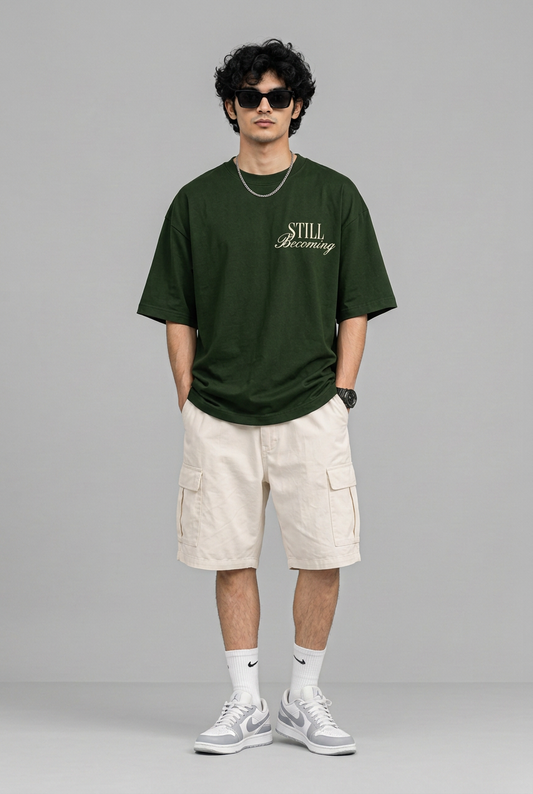 Green T-shirt front view