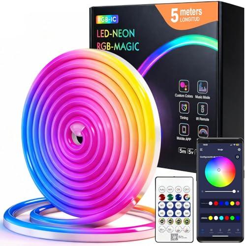 EMG RGB Neon LED Strip Lights – 16 Million Colors, App & Remote Control, Music Sync