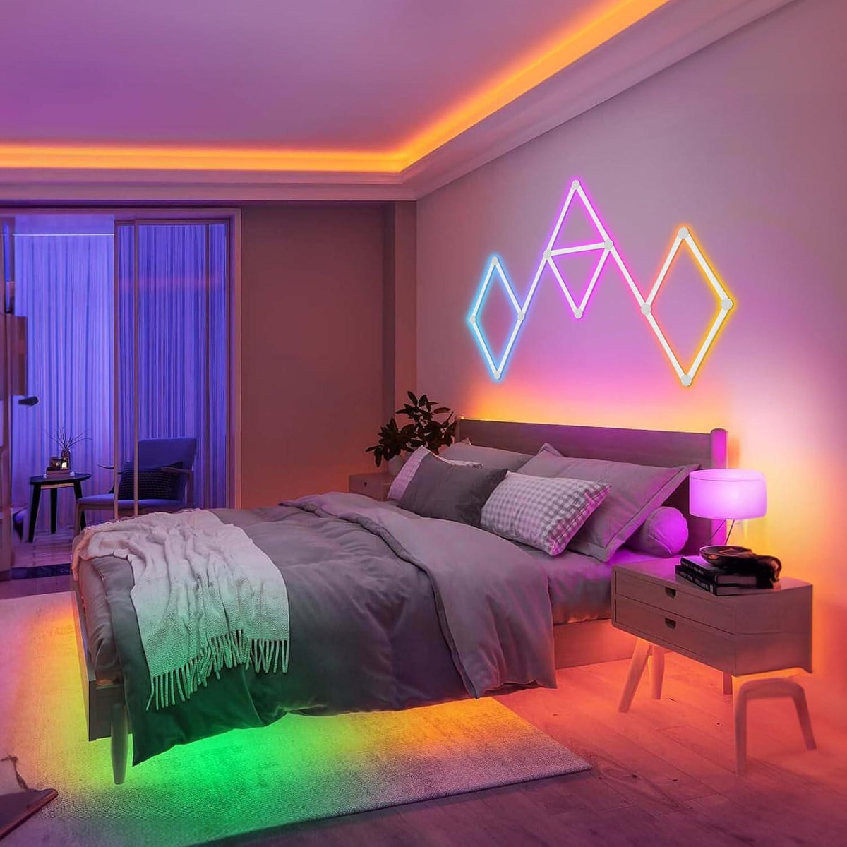 EMG RGB Neon LED Strip Lights – 16 Million Colors, App & Remote Control, Music Sync