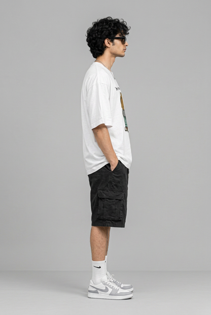 White Chill Guy T-shirt right-side view